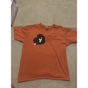 Supreme Mean T-shirt XL Burnt Orange Great Fade SS17